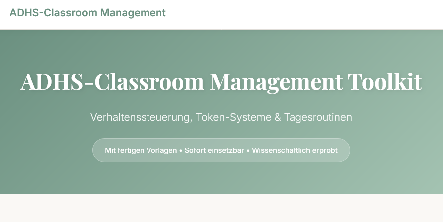 ADHS Classroom Management